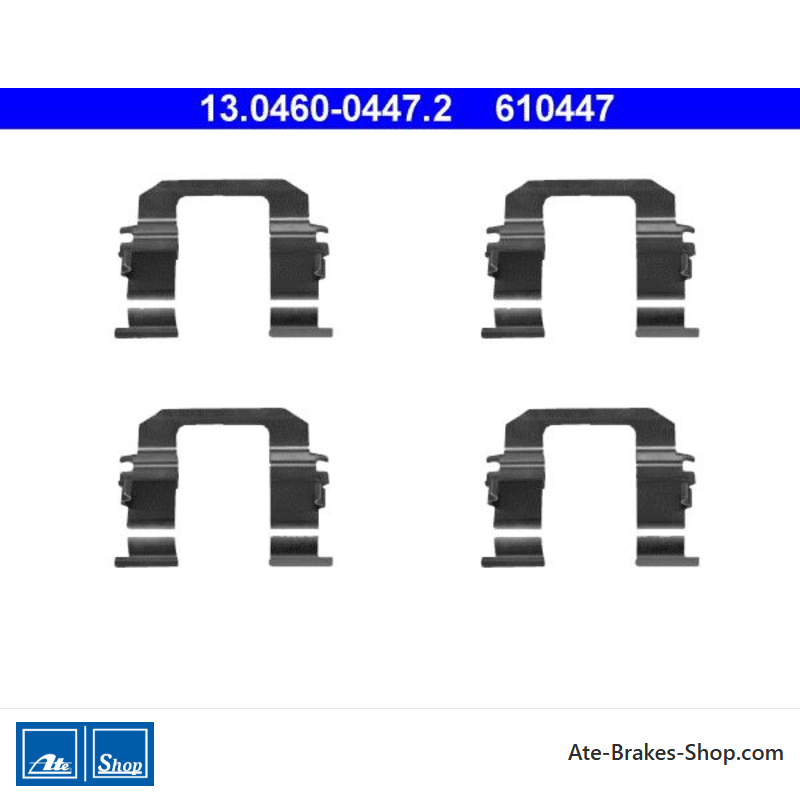 ATE Original brake pad accessories kit (13046004472) for Opel