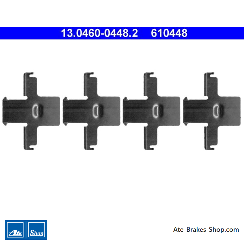 ATE Kit d’accessoires pour plaquettes de frein d’origine (13046004482) pour Nissan