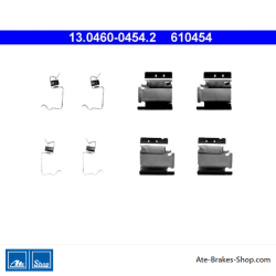 ATE Originales Bremsbelag-Zubehörset (13046004542) für Fiat, Peugeot, Toyota