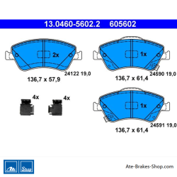 ATE originele remblokken (13046056022) voor Toyota