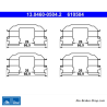 ATE Kit d’accessoires pour plaquettes de frein d’origine (13046005042) pour Chevrolet, Daewoo