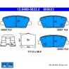 ATE original brake pads (13046056332) for Hyundai, Kia