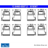 ATE Originele remblokaccessoirekit (13046005072) voor Mercedes-Benz, Nissan, Opel, Renault