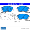ATE plaquettes de frein d’origine (13046056472) pour Hyundai, Kia