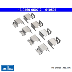 ATE Kit d’accessoires de plaquettes de frein d’origine (13046005072) pour Mercedes-Benz, Nissan, Opel et Renault
