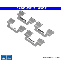 ATE Original brake pad accessories kit (13046005112) for Citroën