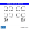 ATE Kit original de accesorios para pastillas de freno (13046005132) para Chrysler, Jeep, Opel