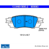 ATE plaquettes de frein d’origine (13046056932) pour Lexus, Toyota