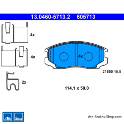 ATE originele remblokken (13046057132) voor Daihatsu