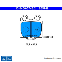 ATE originalen Bremsbelägen (13046057482) für Lexus