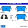 ATE plaquettes de frein d’origine (13046057572) pour Honda