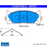 ATE originale Bremsbeläge (13046057642) für Lexus, Toyota