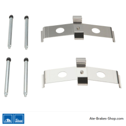 ATE Original brake pad accessories kit (13046005232) for Citroën, Fiat, Opel, Peugeot, Tesla, Volvo