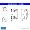 ATE Originele remblokaccessoirekit (13046005282) voor Nissan, Renault