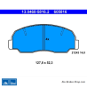 ATE plaquettes de frein d’origine (13046058162) pour Daihatsu