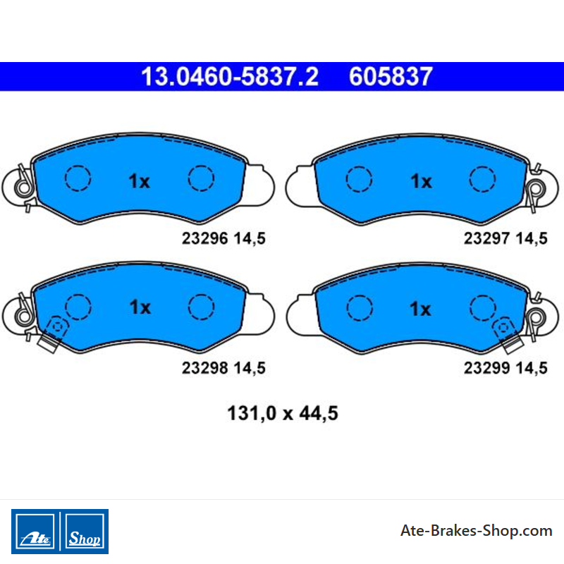 ATE originele remblokken (13046058372) voor Subaru, Suzuki