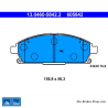 ATE original brake pads (13046058422) for Nissan