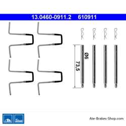 ATE Original brake pad accessories kit (13046009112) for Mercedes-Benz