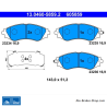 ATE originele remblokken (13046058592) voor Chevrolet, Daewoo