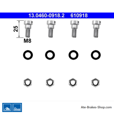 ATE Originales Bremsbelag-Zubehörset (13046009182) für Mercedes-Benz