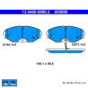 ATE original brake pads (13046058802) for Nissan