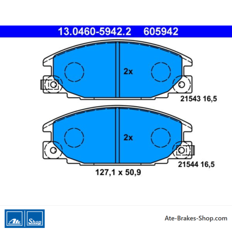 ATE originele remblokken (13046059422) voor Isuzu, Opel