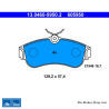 ATE original brake pads (13046059502) for Nissan