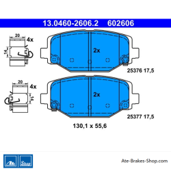 ATE originalen Bremsbeläge (13046026062) für Fiat, Lancia
