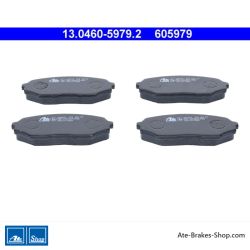 ATE pastillas de freno originales (13046059792) para Mazda