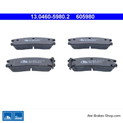 ATE originele remblokken (13046059802) voor Chrysler, Mitsubishi