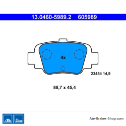 ATE plaquettes de frein d’origine (13046059892) pour Nissan
