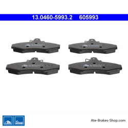 ATE original brake pads (13046059932) for Daewoo