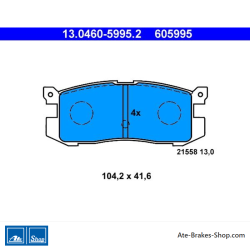 ATE originele remblokken (13046059952) voor Ford, Mazda