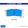ATE pastillas de freno originales (13046059952) para Ford, Mazda