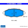 ATE originele remblokken (13046059962) voor Chevrolet, Daewoo