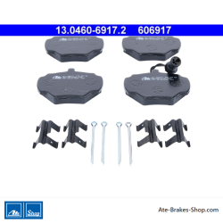 ATE plaquettes de frein d’origine (13046069172) pour Land Rover