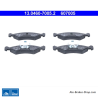 ATE original brake pads (13046070052) for Ford