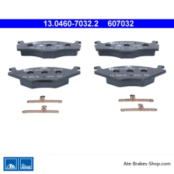 ATE plaquettes de frein d’origine (13046070322) pour Seat, Volkswagen (VW)