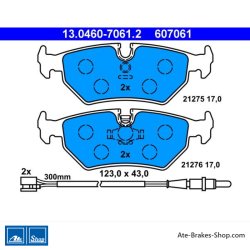 ATE originele remblokken (13046070612) voor Citroën, Fiat, Lancia, Peugeot