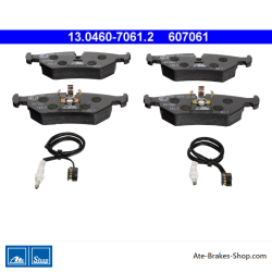 ATE pastillas de freno originales (13046070612) para Citroën, Fiat, Lancia y Peugeot
