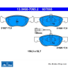 ATE original brake pads (13046070652) for Fiat, Lancia