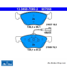 ATE original brake pads (13046070692) for Alfa Romeo, Fiat, Lancia