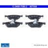 ATE plaquettes de frein d’origine (13046070692) pour Alfa Romeo, Fiat, Lancia