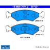 ATE originalen Bremsbelägen (13046070712) für Ford, Mazda