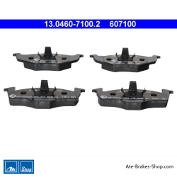 ATE original brake pads (13046071002) for Seat, Skoda, Volkswagen (VW)