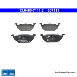 ATE plaquettes de frein d’origine (13046071112) pour Audi, Seat, Skoda, Volkswagen (VW)