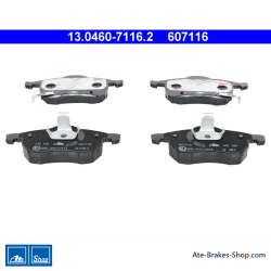 ATE pastillas de freno originales (13046071162) para Opel