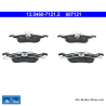 ATE plaquettes de frein d’origine (13046071212) pour Ford