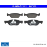 ATE original brake pads (13046071332) for Fiat