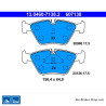 ATE original brake pads (13046071382) for Jaguar